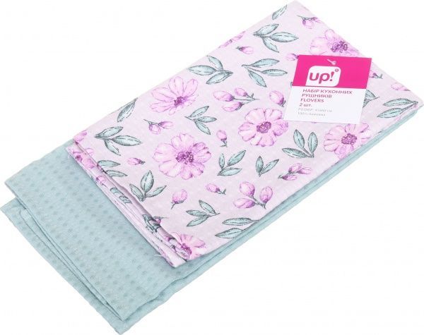Набор полотенец вафельных Flovers 60x45 см разноцветный UP! (Underprice) 