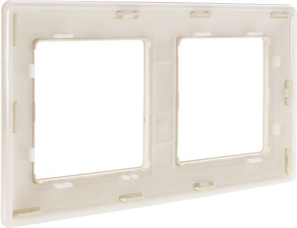 Рамка двухместная Legrand Life универсальная кремовый 754042