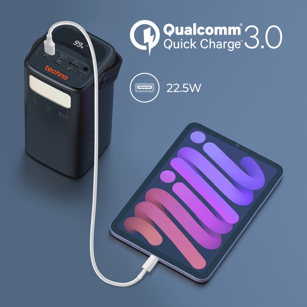 Повербанк Techno Powerbank-80 80000 mAh black (powerbank-80)