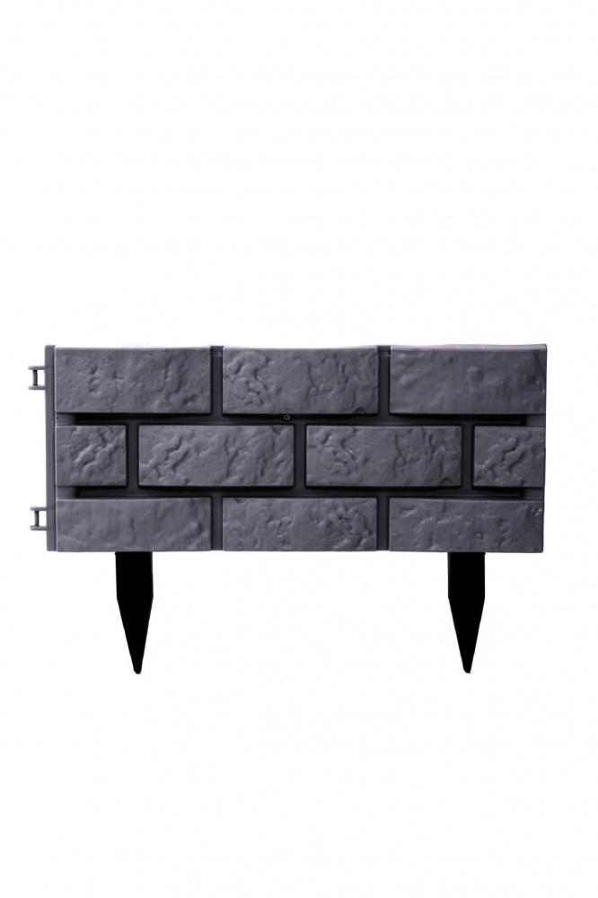 Ограждение для газона Каменная графит