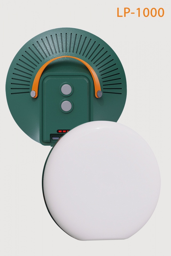 Лампа акумуляторна Astor POWER-BANK із сонячною батареєю 1000 Lm green LP1000SP