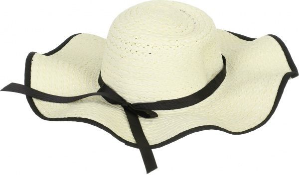 Капелюх з середніми полями ELizabeth one size бежевий із чорним