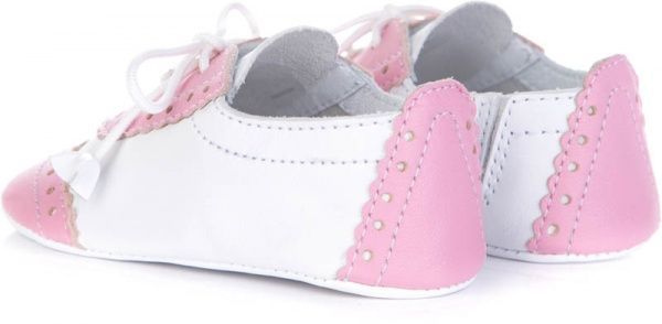 Пінетки дитячі MIRACLE р. 16,5 0-0-17-1 білий із рожевим 