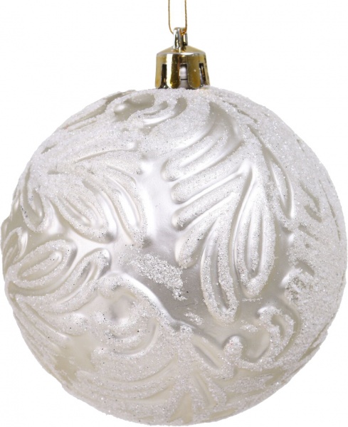 Набор елочных шаров Иней в ассортименте (EPI-N3-8006-310) d 80 мм 6 шт./уп.