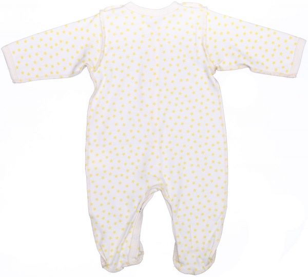 Комбинезон детский Bambinelli желтая звезда р.56 белый с рисунком 