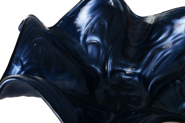 Ваза стеклянная синяя Astro 45х13 см Antonio Tammaro