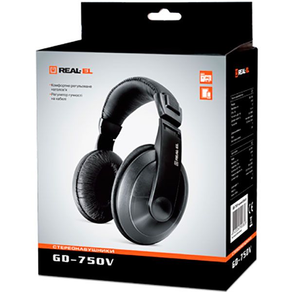 Навушники Real-El GD-750V black