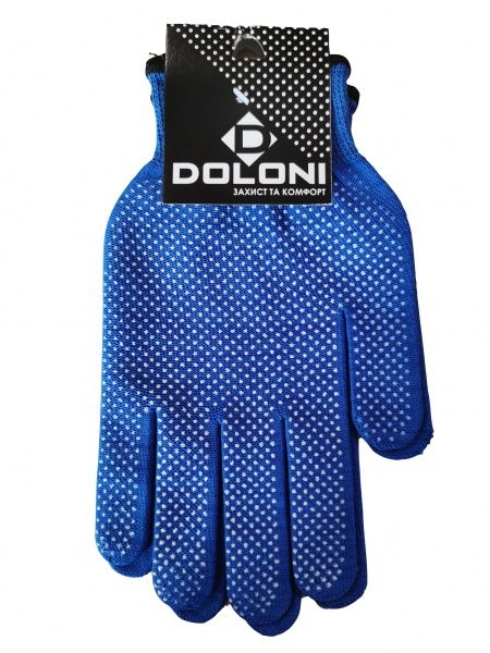 Рукавички Doloni з покриттям ПВХ крапка XL (10) 4412
