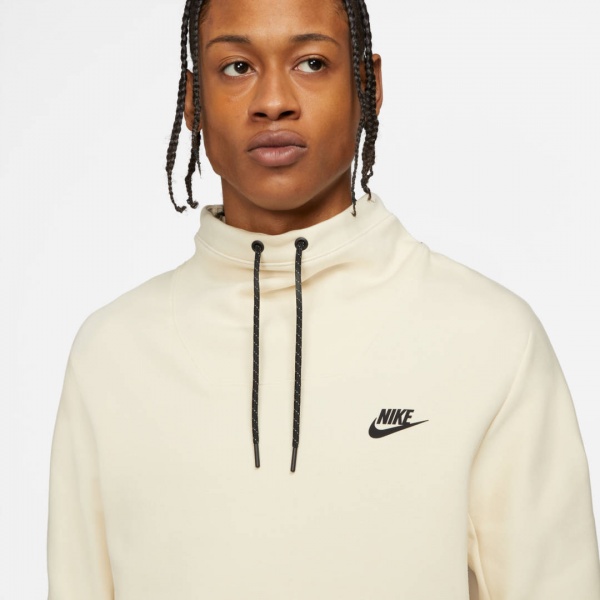 Джемпер Nike M NSW TCH FLC LS FNL NK TOP CZ9897-234 р. 2XL бежевый