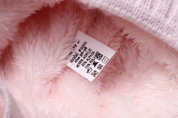 Шапочка детская для девочки Kraft+ р.36-38 светло-розовый 1963 