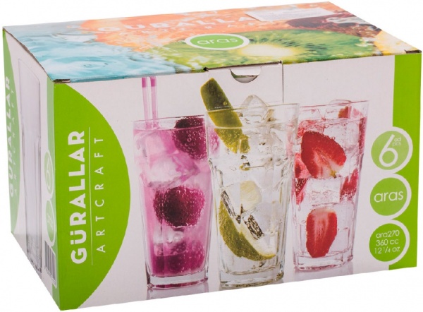 Набор стаканов Мохито 360 мл 6 шт. АС31-146-091 360 мл 6 шт. Art&Craft 