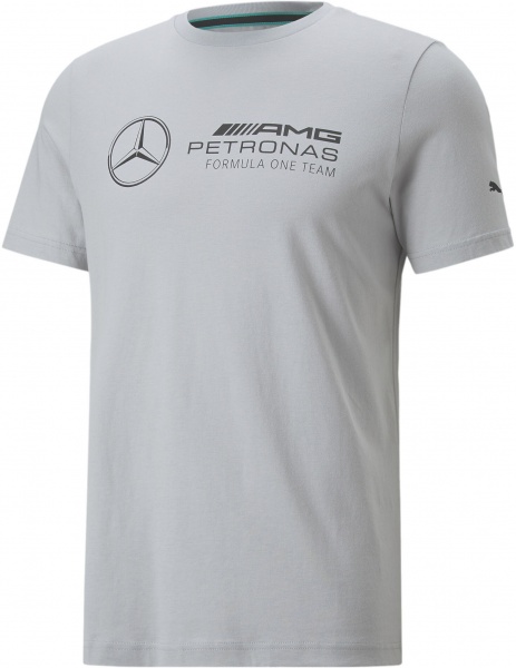Футболка Puma MAPF1 ESS LOGO TEE MERCEDES TEAM SILVER 53644702 р.2XL сірий