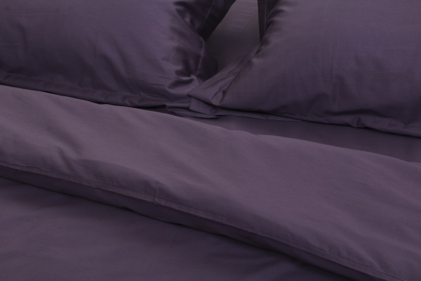 Комплект постільної білизни євро фіолетовий Homeline 