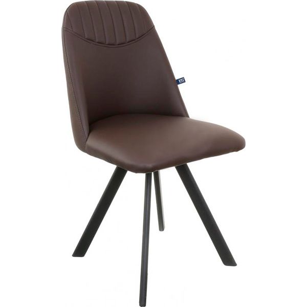 Стілець обідній Nowy Styl Milana 4L black (BOX-2) (CH) Eco-31 чорний/темно-коричневий