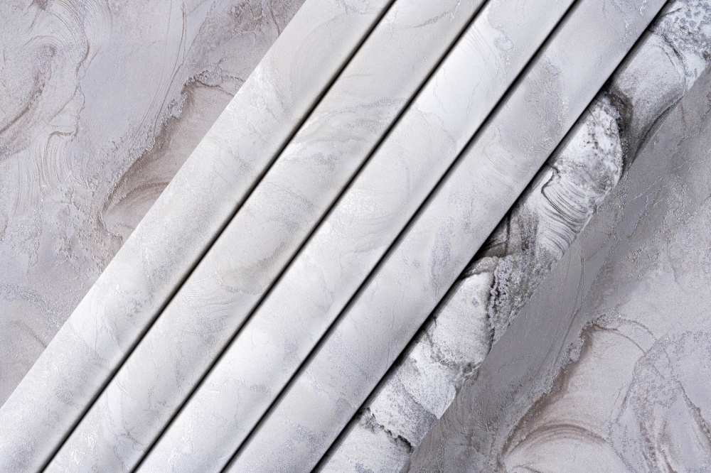 Обои виниловые горячего тиснения Славянские обои Le Grand platinum Мbракл 2 1603-05 1,06x10,05 м