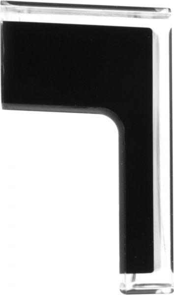 Меблева ручка 24 мм чорний Poliplast 0603TRAS/Bl