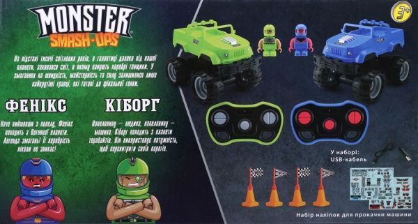 Автомобиль на р/у Monster Smash-Ups Crash car S2 Феникс 1:20 TY6082B