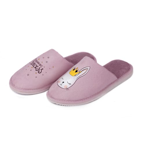 Тапки домашние Twins HS-OZ замшевые с рисунком р.38/39 розовый 