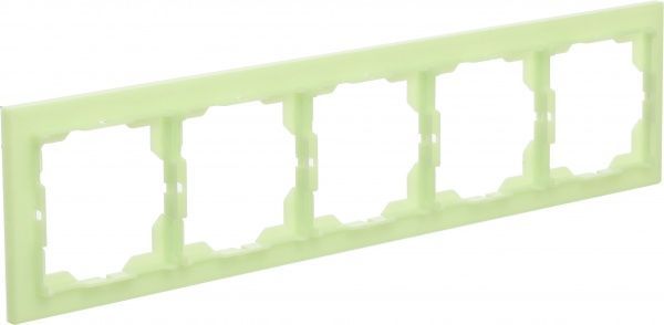Рамка п'ятимісна ABB NEO універсальна світло-зелений 3901M-A00150 42