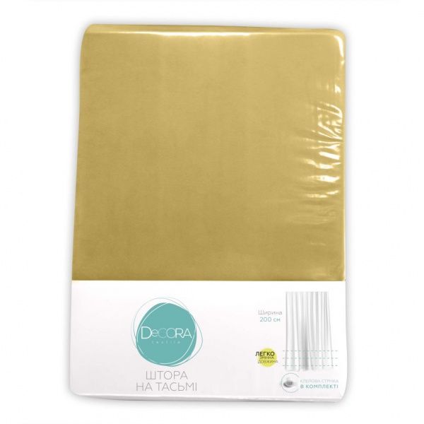 Штора Velour 200х275 см золотий Decora textile