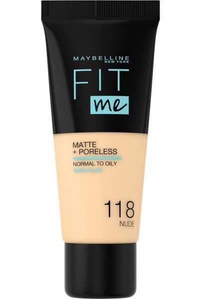 Тональный крем Maybelline New York Fit Me Matte and Poreless Foundation 118 Nude 30 мл