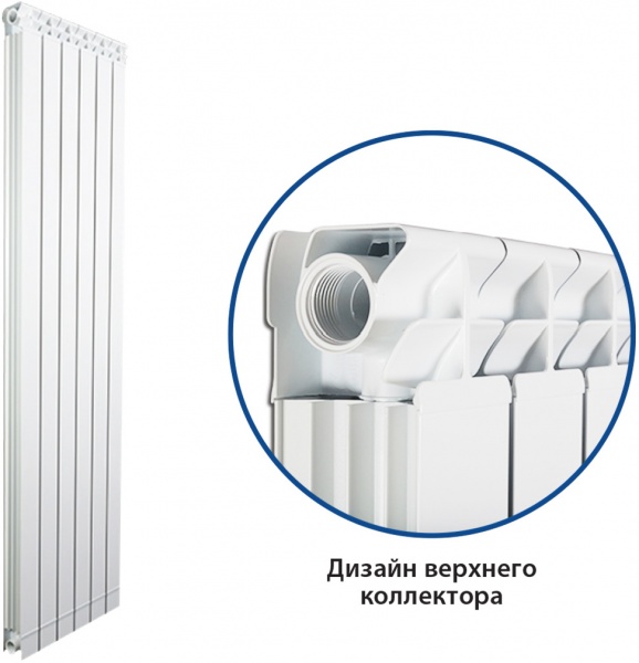 Радиатор алюминиевый Nova Florida 3-секционный MAIOR S90 1400мм