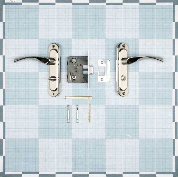 Ручка на планке Bruno 1250 WC цилиндровый 50 мм античная латунь