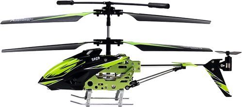Гелікоптер на ІЧ-керуванні WL Toys 3-к мікро з автопілотом зелений WL-S929g