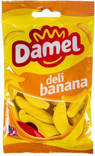 Конфеты жевательные Damel Bananas (80 г) 
