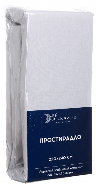 Простынь Meadow 220x240 см зеленый Luna 