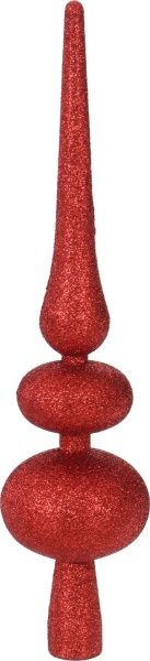 Верхівка для ялинки матова червоний 