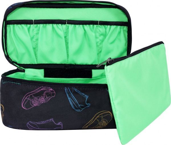 Косметичка Bagland 4 л. Кеди-2 чорний із малюнком сублімація 172 (00710154) 