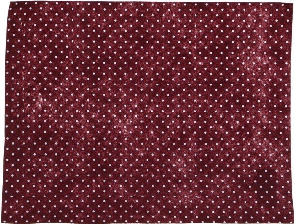 Фетр с принтом Горох бордовый, 165092 1 мм, 33х42,5 см
