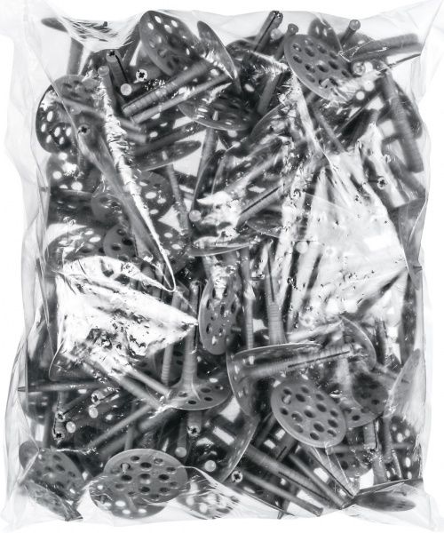 Дюбель для теплоизоляциидля пенопласта с пластиковым гвоздем 10x100 мм 100 шт.