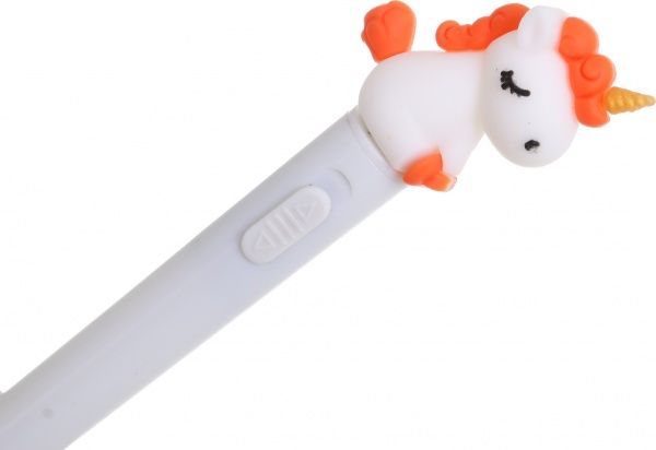 Ручка гелевая Оранжевый единорог 