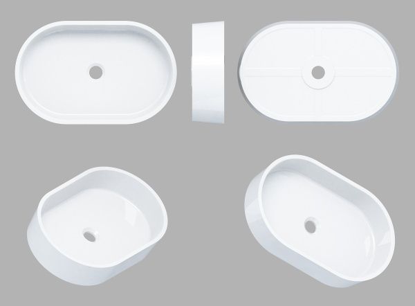 Умивальник-чаша Miraggio Sorrento зі штучного мармуру 55x35 см 0000244