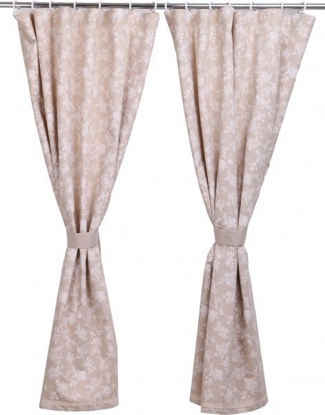 Комплект штор с подхватом Шале Розы 136х170 см La Nuit