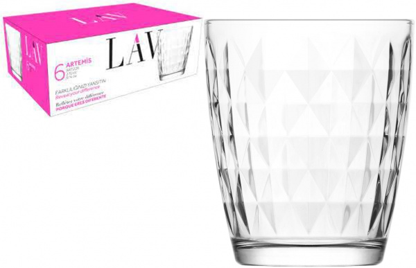 Стакан низкий Artemis 340 мл LAV 