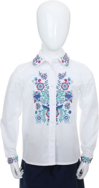 Вышиванка детская Эдельвика р.134 голубой 107-19/09 