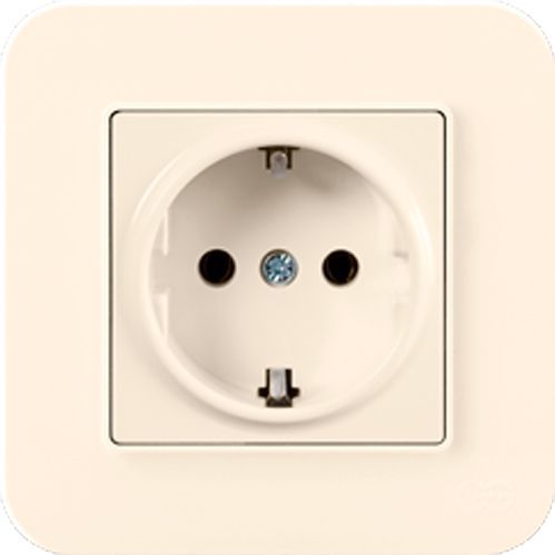 Розетка с заземлением Gunsan Radius крем 01 37 12 00 100 115