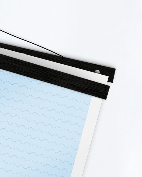 Набір планок дерев'яних 80 см чорний 4 шт. 1DEA.me 