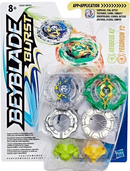 Дзиґа Hasbro BEYBLADE 2 шт. в упаковці в асортименті B9491