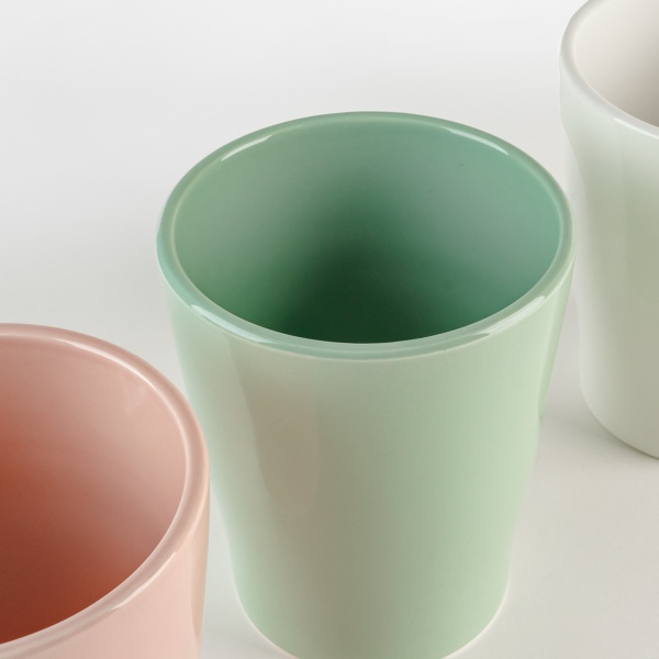 Горщик керамічний круглий 1,6 л зелений (DH-FLOWERS-29 GREEN) 