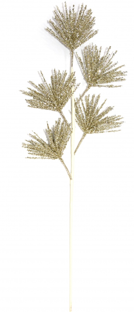 Гілочка декоративна з колючими пучками в асортименті 2 кольори 78 см TG228016