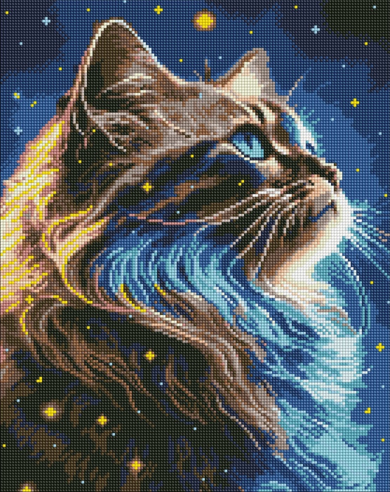 Алмазная мозаика Магия космоса с голографическими стразами (AB) ©art_selena_ua Ideyka