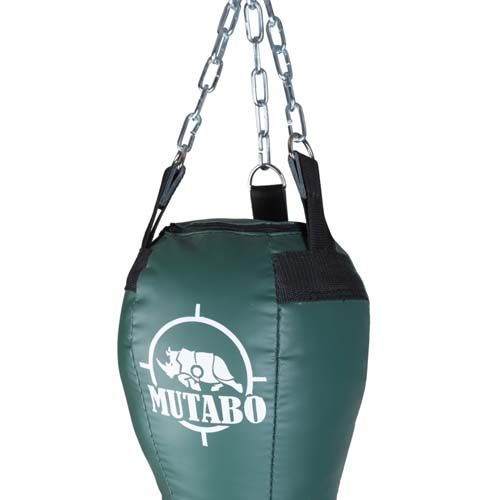 Боксерская груша Mutabo 75x30 см ПВХ Мексиканка на 3 цепях хаки