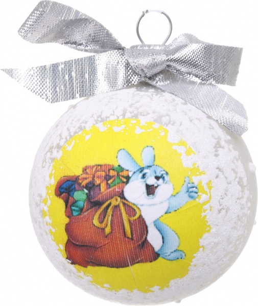 Шар новогодний символ года декупаж d 60 мм в ассортименте