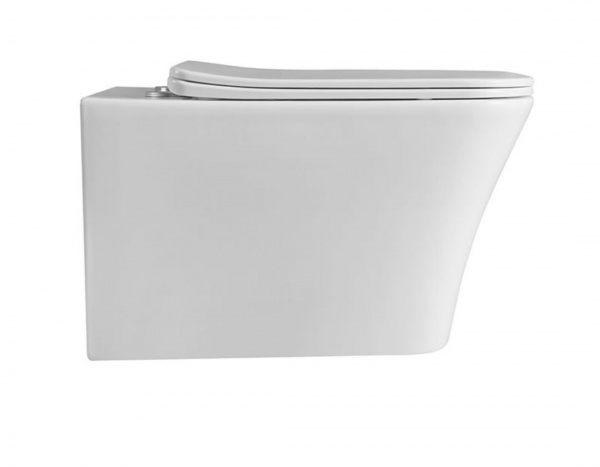 Унитаз подвесной ScandiSPA SIR R Rimless с дюропластовым сиденьем Soft-Close Slim 52х35х36,5 см