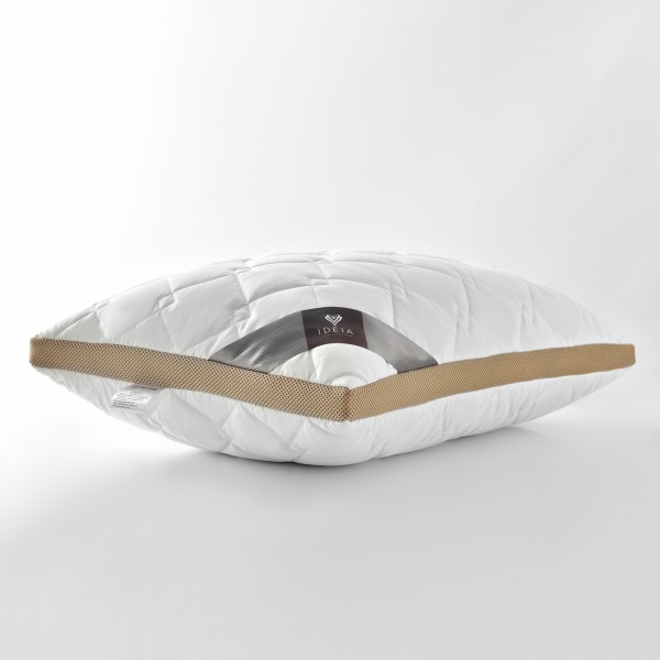 Подушка антиалергенна стьобана AERO + борт з 3D-сіткою IDEIA 50x70 бежево-білий