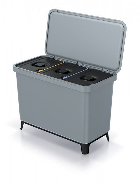 Контейнер для мусора PRP Systema 30 л серый 62776-429